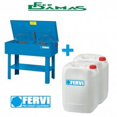 KIT FERVI VASCA DI LAVAGGIO DOPPIO USO + LIQUIDI LAVAPEZZI  ART. KIT 0194